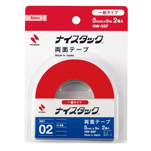 ニチバン 両面テープ ナイスタック ５ｍｍ 小巻 １セット（２０巻入