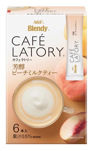 味の素ａｇｆ カフェラトリー 芳醇ピーチミルクティー６本 カウネット