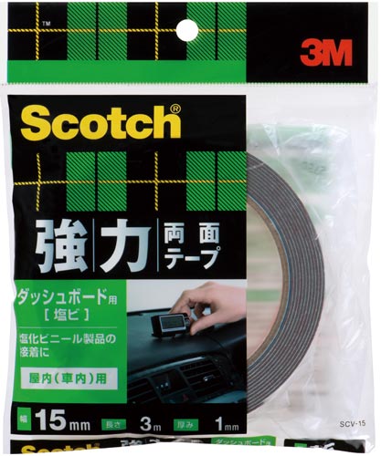 スリーエム ジャパン 強力 両面テープ 自動車ダッシュボード用 １巻 カウネット