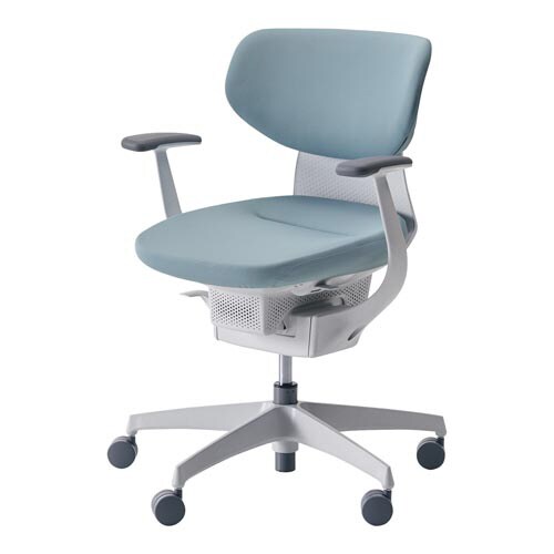 ing ホワイトシェル ラテラルタイプ T型肘 ホワイト脚 ウレタンキャスター