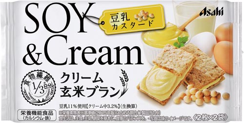 アサヒグループ食品 クリーム玄米ブラン豆乳カスタード ７２ｇ ６個 カウネット