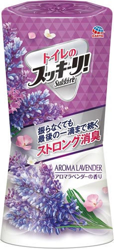 アース製薬 トイレのスッキーリ！アロマラベンダー４００ｍｌ　１セット（４個入）　６４７０１６×４　トイレ用消臭剤　芳香剤 【3170-6230】