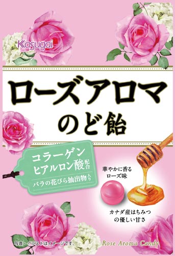 春日井製菓 ローズアロマのど飴 80g 6パック カウネット 春日井製菓 ローズアロマのど飴 80g 6パック カウネット