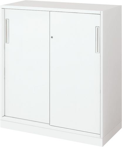 コクヨ 品番BWU-H219SSAWN 収納庫 エディア ２枚引き違い戸 上置き