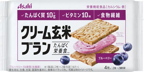 アサヒグループ食品 クリーム玄米ブラン ブルーベリー 6パック入 カウネット アサヒグループ食品 クリーム玄米ブラン ブルーベリー 6パック入 カウネット