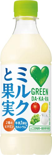 サントリーフーズ グリーンダカラ ミルクと果実 430ml 24本 カウネット サントリーフーズ グリーンダカラ ミルクと果実 430ml 24本 カウネット
