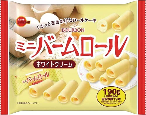 ブルボン ミニバームロールホワイトクリーム １９０ｇ 業務用 カウネット