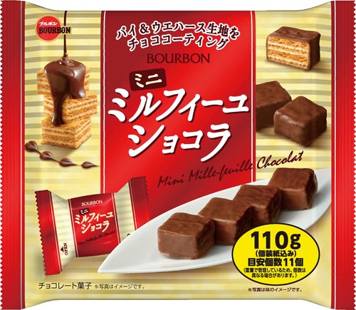 ブルボン ミニミルフィーユショコラ １１０ｇ カウネット