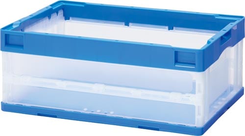 カウネット 折りたたみコンテナ ブルー フタなし 30l 15個入 業務用 カウネット カウネット 折りたたみコンテナ ブルー フタなし 30l 15個入 業務用 カウネット