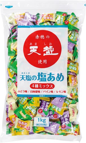 赤穂化成 業務用天塩の塩あめ4種ミックス 1kg カウネット 赤穂化成 業務用天塩の塩あめ4種ミックス 1kg カウネット