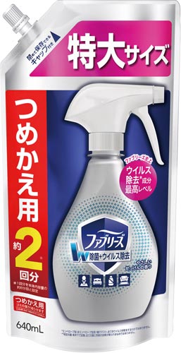 ｐ ｇ ファブリーズｗ除菌ウイルス除去成分詰替６４０ｍｌ カウネット