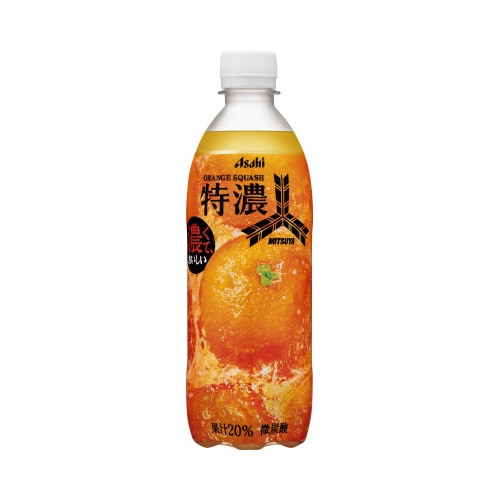 アサヒ飲料 三ツ矢 特濃オレンジスカッシュ 炭酸飲料 500ml・24