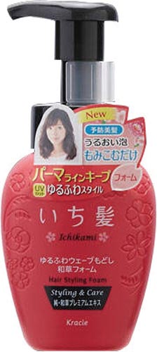 クラシエホームプロダクツ いち髪ゆるふわウェーブもどし和草フォーム２００ｍｌ カウネット