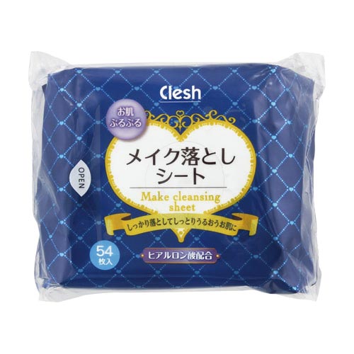 clesh メイク落としシート ヒアルロン酸配合 カウネット clesh メイク落としシート ヒアルロン酸配合 カウネット