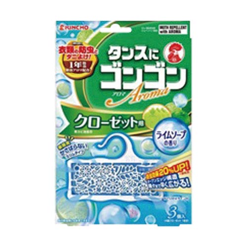 金鳥 ゴンゴンアロマクローゼットライムソープ カウネット