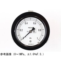 普通形圧力計(Φ75) 埋込形D枠(取付金具) 10MPa 検査証明書付 AC15−121 1個