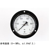 普通形圧力計(Φ75) 埋込形D枠(取付穴) 耐振用 0.4MPa 検査証明書付 AC15−231 1個