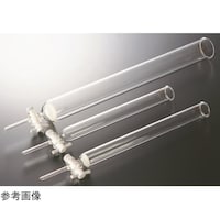 クロマトグラフ管 内50× PTFEコック フィルターG− カラム長100mm フィルタNo.2 2402−15−1−2 1個