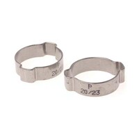 ホースクリップ 20 → 23mm 8mm ステンレス鋼 1袋(5個入) 726−3611 726−3611 1袋