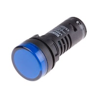 パイロットライト完全ユニット(テスト回路付き) LED灯 LEDtecシリーズ 青 丸型 909−2487 909−2487 1個