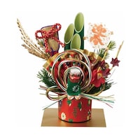 正月飾り ミニモダン門松 W15×D12×H18cm 獅子舞 38−177−4−2 38−177−4−2 1個