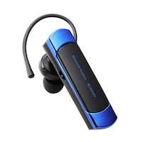 ヘッドセット Bluetooth 5.2 片耳 ワイヤレス 最大8時間連続通話 ブルー