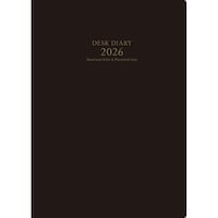 【2026年版】デスクダイアリー B5 片側1週間+ノート 月曜始まり