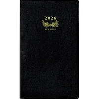 【2026年版】ニューダイアリーアルファ6 手帳判 片側1週間+ノート 月曜始