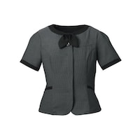 オーバーブラウスリボンFB71381グレー15号