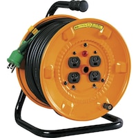 NICHIDO 電工ドラム 100V アース付 抜け止め式 30m