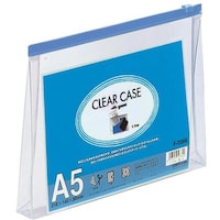 LIHIT A5クリヤーケース(マチ付) 藍