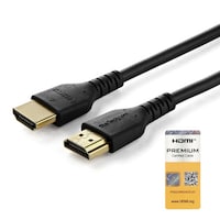 HDMI 2.0ケーブル/1.5m/4K60Hz/プレミアム認証/高耐久アラミド繊維使用/ブラック/ディスプレイ コード