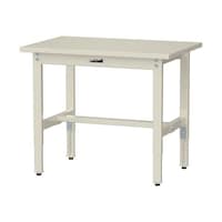 軽量作業台/耐荷重200kg 高さ調整固定式 スチール天板 ワークテーブル300シリーズ 幅900×奥行600×高さ600から900mm SWSA−960−II アイボリー 1台