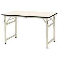 軽量作業台/耐荷重200kg 折りたたみ固定式 ポリエステル天板 ワークテーブル 幅1200×奥行750×高さ740mm STP−1275−II アイボリー 1台