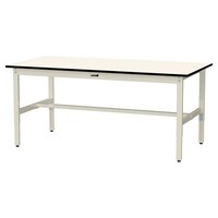 軽量作業台/耐荷重200kg 高さ調整固定式 ポリエステル天板 ワークテーブル300シリーズ 幅1800×奥行900×高さ600から900mm SWPA−1890−II アイボリー 1台
