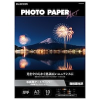 プリンター用紙 写真用紙 A3 10枚 微光沢 写真用アートペーパー 印画紙 厚手 マイクロラスター ホワイト