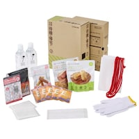 【防災セット】差し替え式 災害対策セット(待機ー帰宅) A4ファイルサイズ 10点セット 非常食 水 簡易トイレ 賞味期限5年 1人1日分 交換可能 備蓄品 フードロス STKSー100 KOKOBO