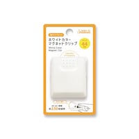 ホワイトカラーマグネットクリップ ハサミグチ44ミリ