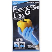 モデルローブNo.1200R ニトリル手袋フードタッチ L