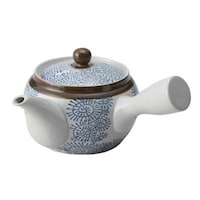 急須 490ml 古染タコ唐草 茶こし付き ティーポット 陶器製
