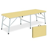 アルミトライ 幅60×長さ180×高さ55cm アイボリー TB−1339 診察・処置用品 折りたたみ診察台 1個