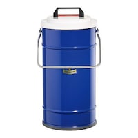 デュワーフラスコ(大型・広口・フタ付) ハンドル付 サイドグリップ無 1243