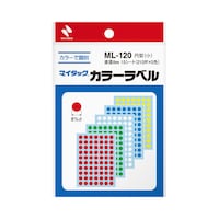 マイタック カラーラベル 丸シール 混5色 8mm 210片×5色 ML−120