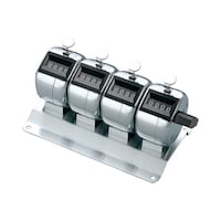 コクヨ 数取器4連式 幅121×奥行70×高さ67mm 卓上型4