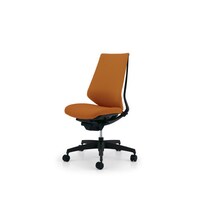 デュオラ クッション オフィスチェア 布張りタイプ 肘置きなし 脚強化ナイロン メーカー直送 1脚 CR−G3100E6KZY4−WN