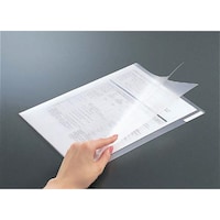 クリヤーホルダー(ダブルポケツト)A4透明 1箱(50枚入) フ−TD750T×50 クリヤーホルダー(ポケット付き)