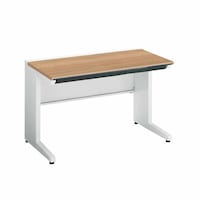 iSデスクシステム スタンダードテーブル 引き出し付 1100×700 ラスティックミディアム 幕板下<対面使用> SD−ISN117CLSMP2NN 1台 【メーカー直送/組立設置込み】