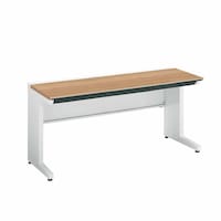 iSデスクシステム スタンダードテーブル 引き出し付 1500×600 ラスティックミディアム 幕板下<対面使用> SD−ISN156CLSMP2NN 1台 【メーカー直送/組立設置込み】