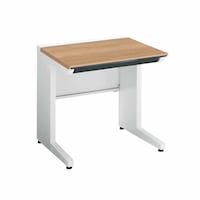 iSデスクシステム スタンダードテーブル 引き出し付 700×700 ラスティックミディアム 幕板下<対面使用> SD−ISN77CLSMP2NN 1台 【メーカー直送/組立設置込み】