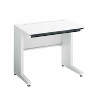 iSデスクシステム スタンダードテーブル 引き出し付 800×600 ホワイト 幕板下<対面使用> SD−ISN86CLSPAWNN 1台 【メーカー直送/組立設置込み】